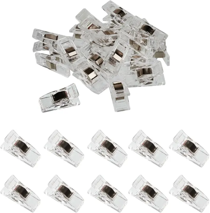 30-Count Plastic Sewing Clips for Quilting, Sewing and Crafts